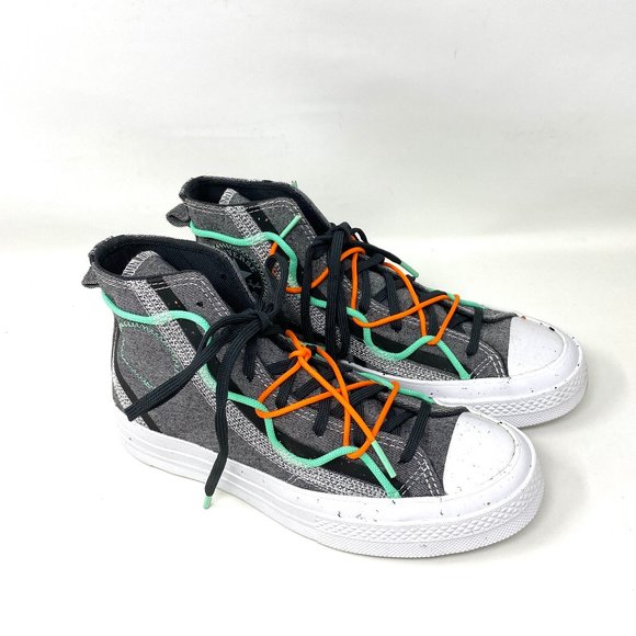 đź’–MEGA SALEđź’–Converse Women 170948C RENEW Chuck 70 HI Ash Storm Wind White Gray - Picture 5 of 9